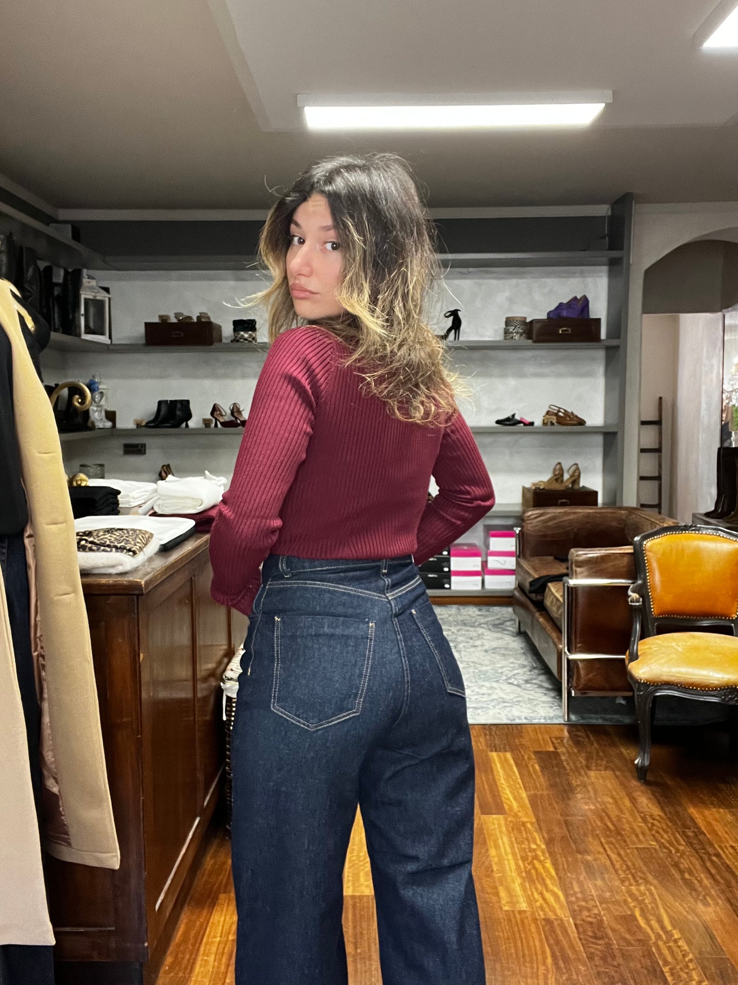 Only- Hope wide fold up jeans