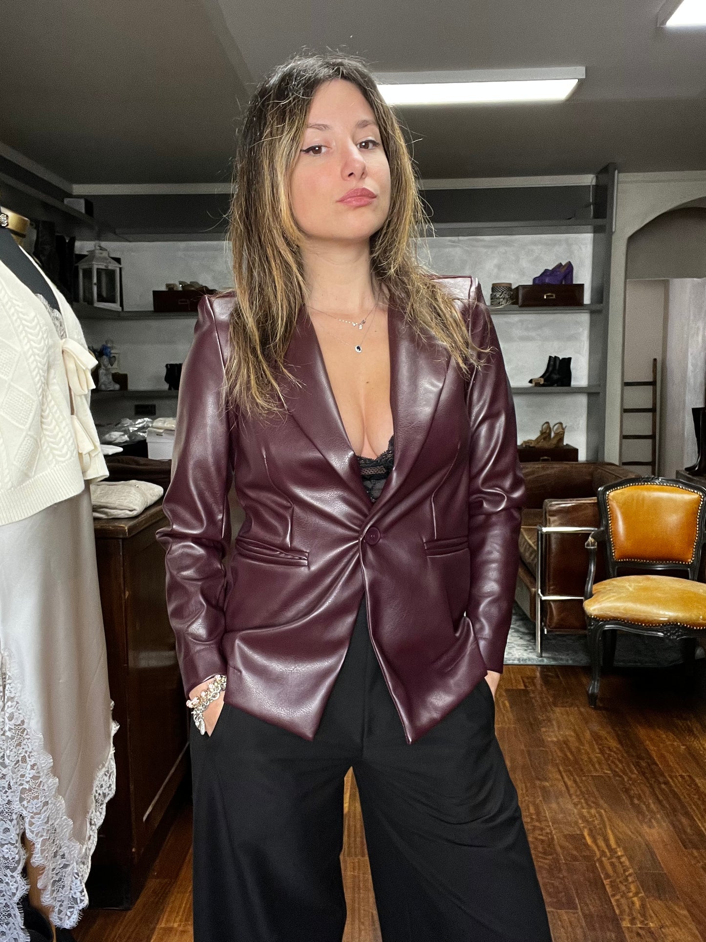 Egg- Giacca Ecopelle