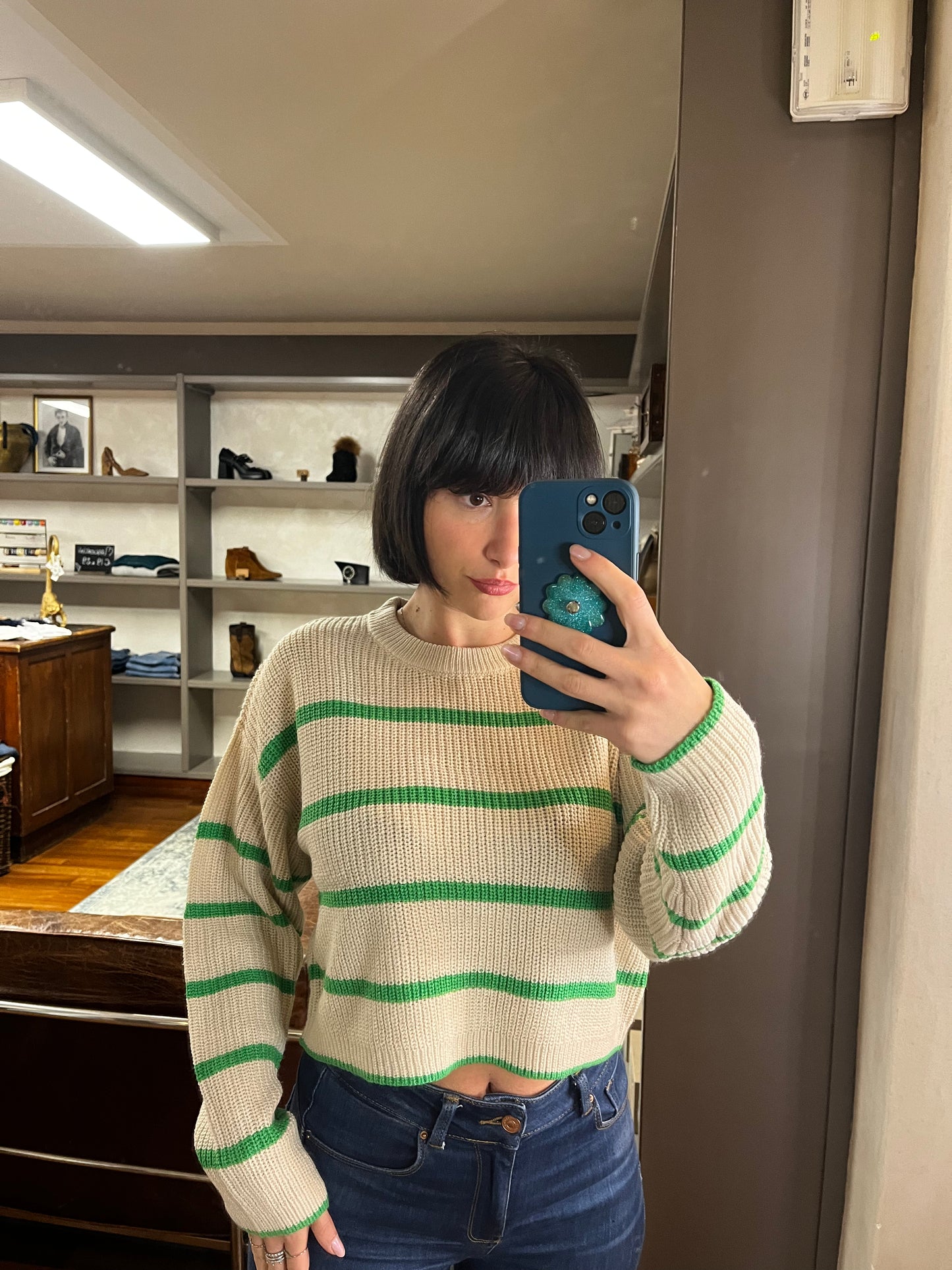 Malavi - cropped pullover - Galleria 77