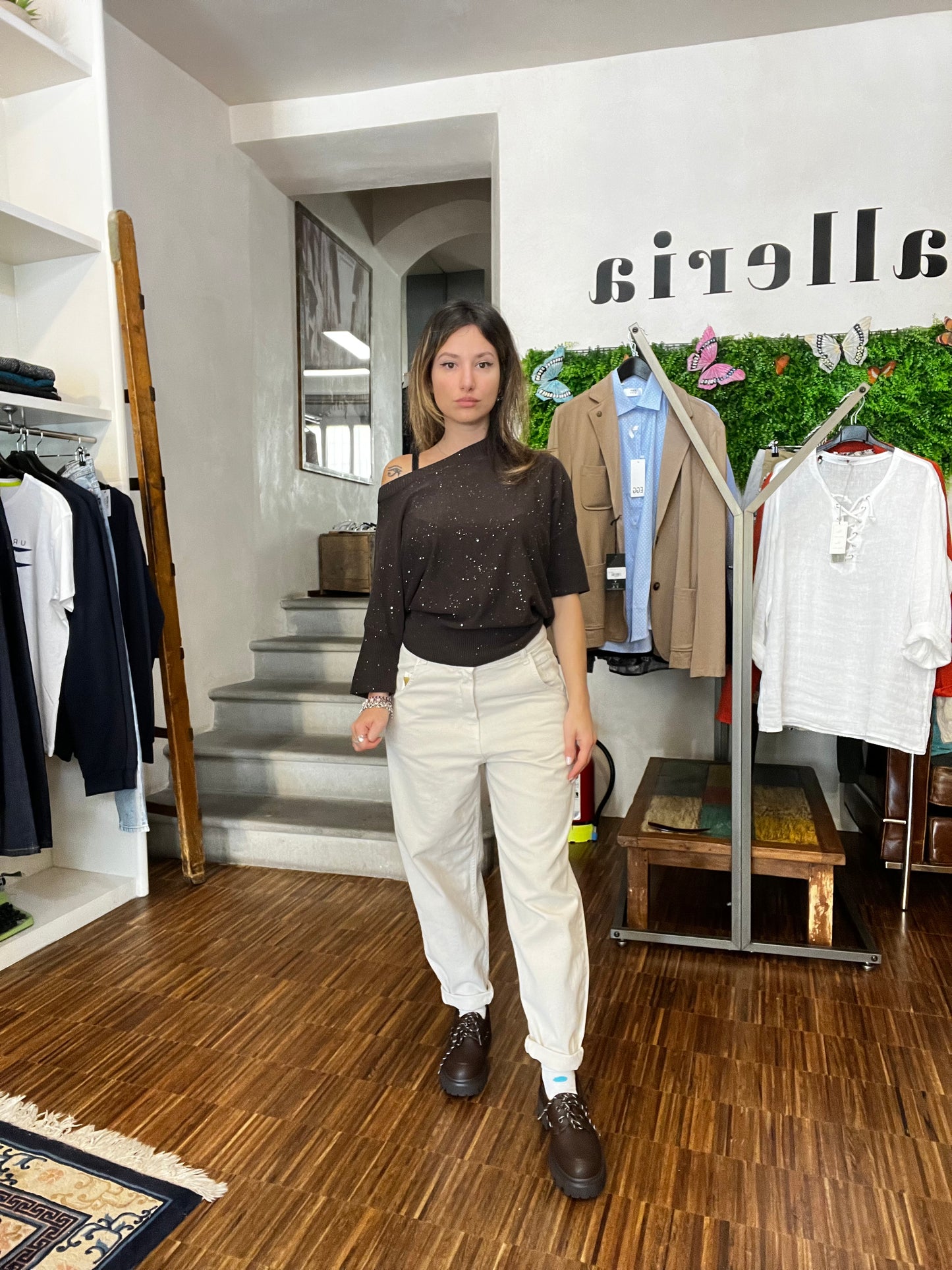 Lokita - jeans slouchy in bull