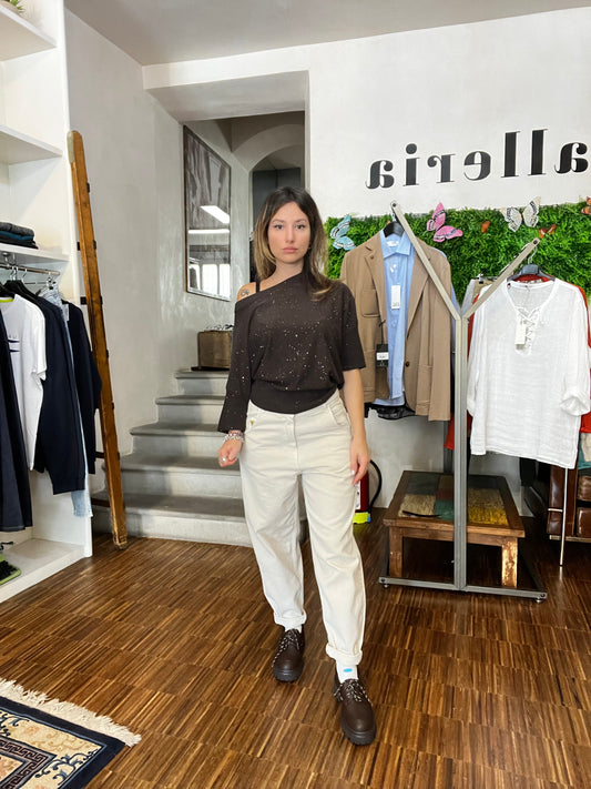 Lokita - jeans slouchy in bull