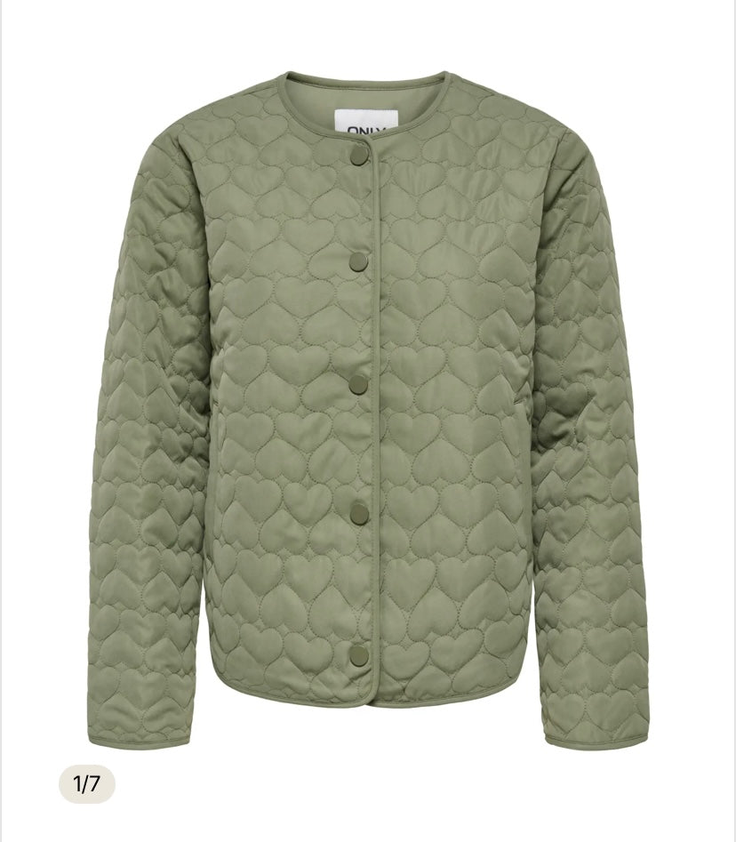 Only Heart quilted jacket - Galleria 77