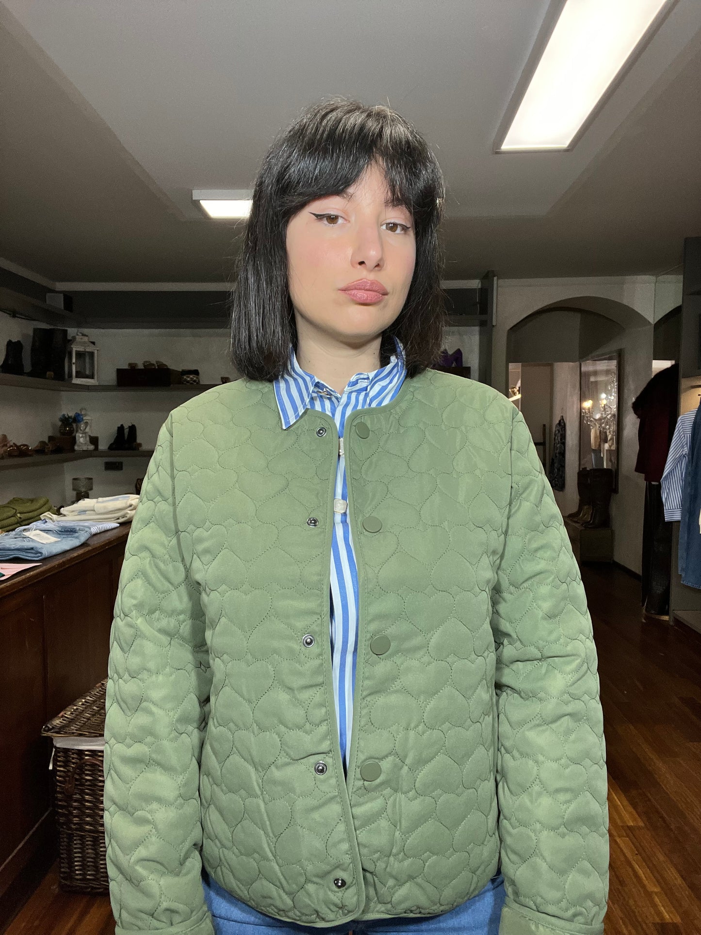Only Heart quilted jacket - Galleria 77