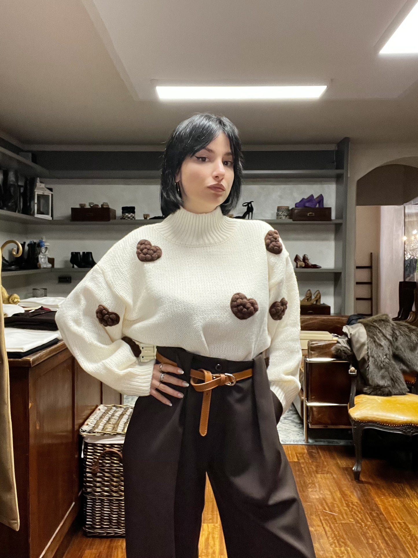 Maglione Lokita cuori