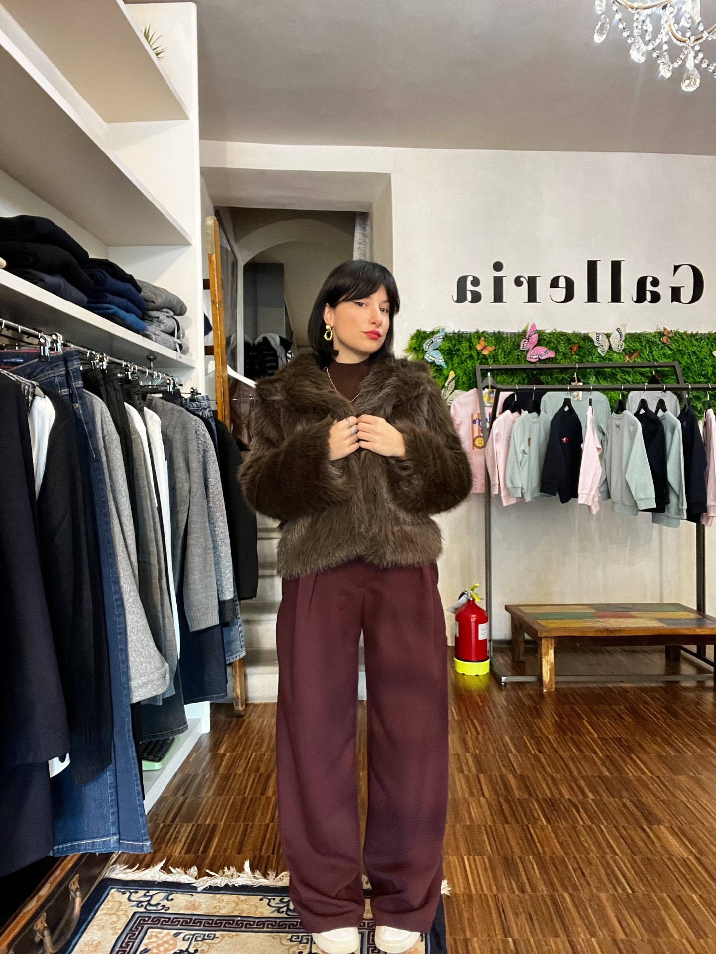 Pantaloni Choco / Cherry