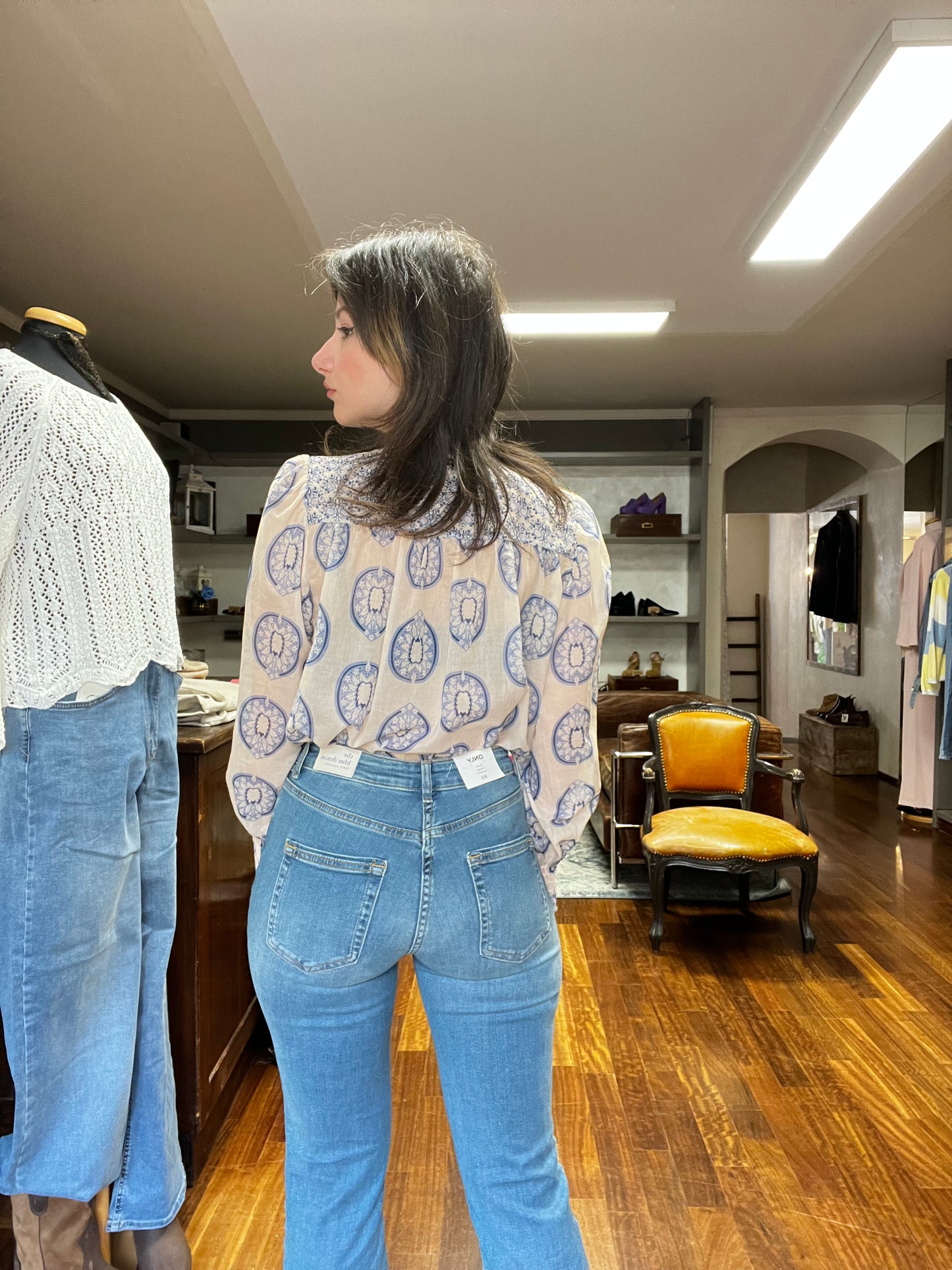 Only BLUSH flaired jeans