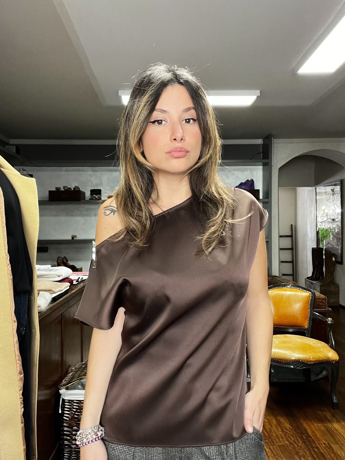 Lokita-Top deep brown