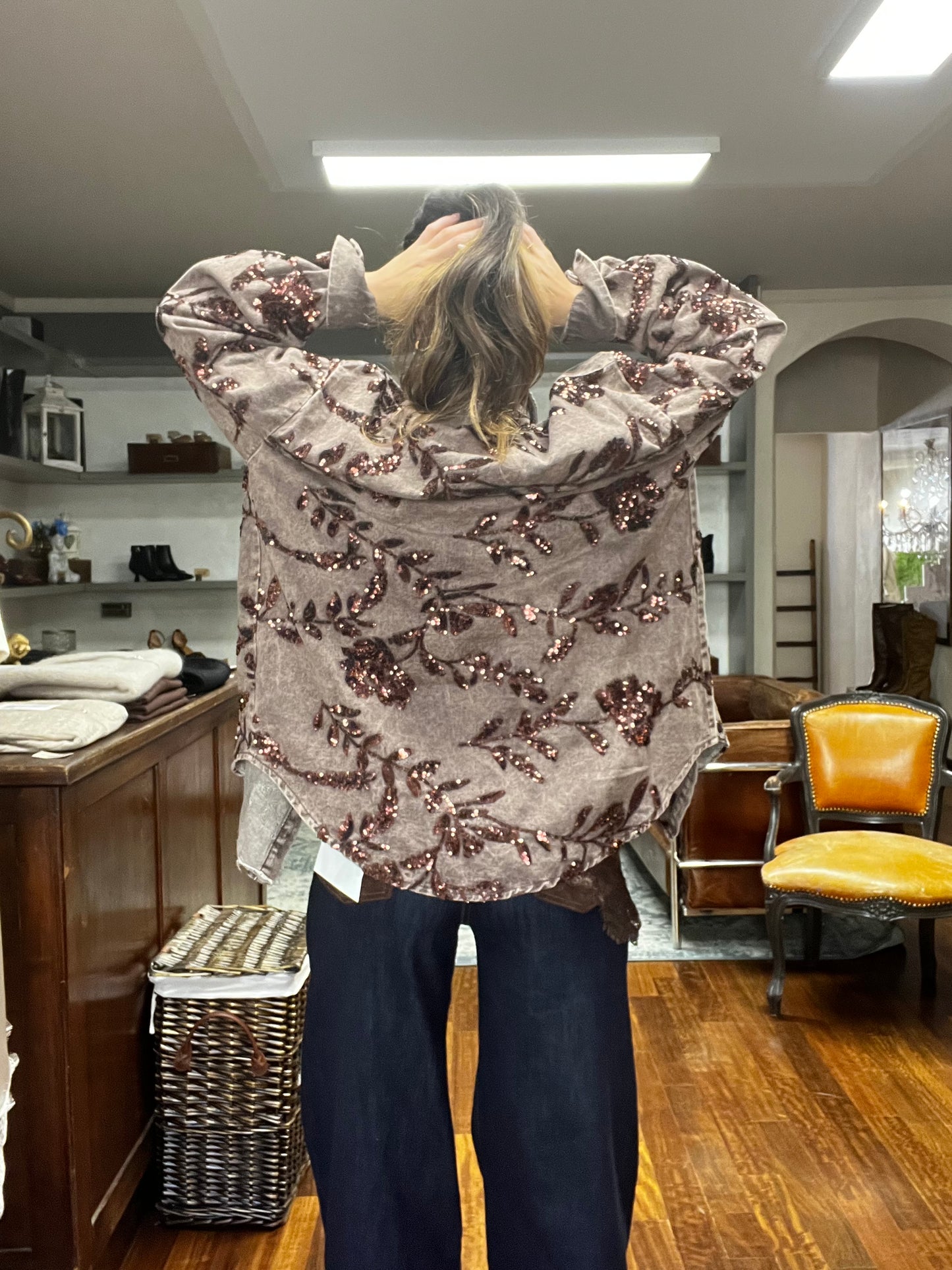 Sparkling denim jacket