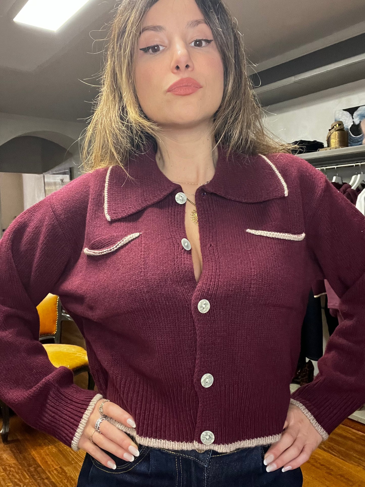 Cashmere blend cardigan