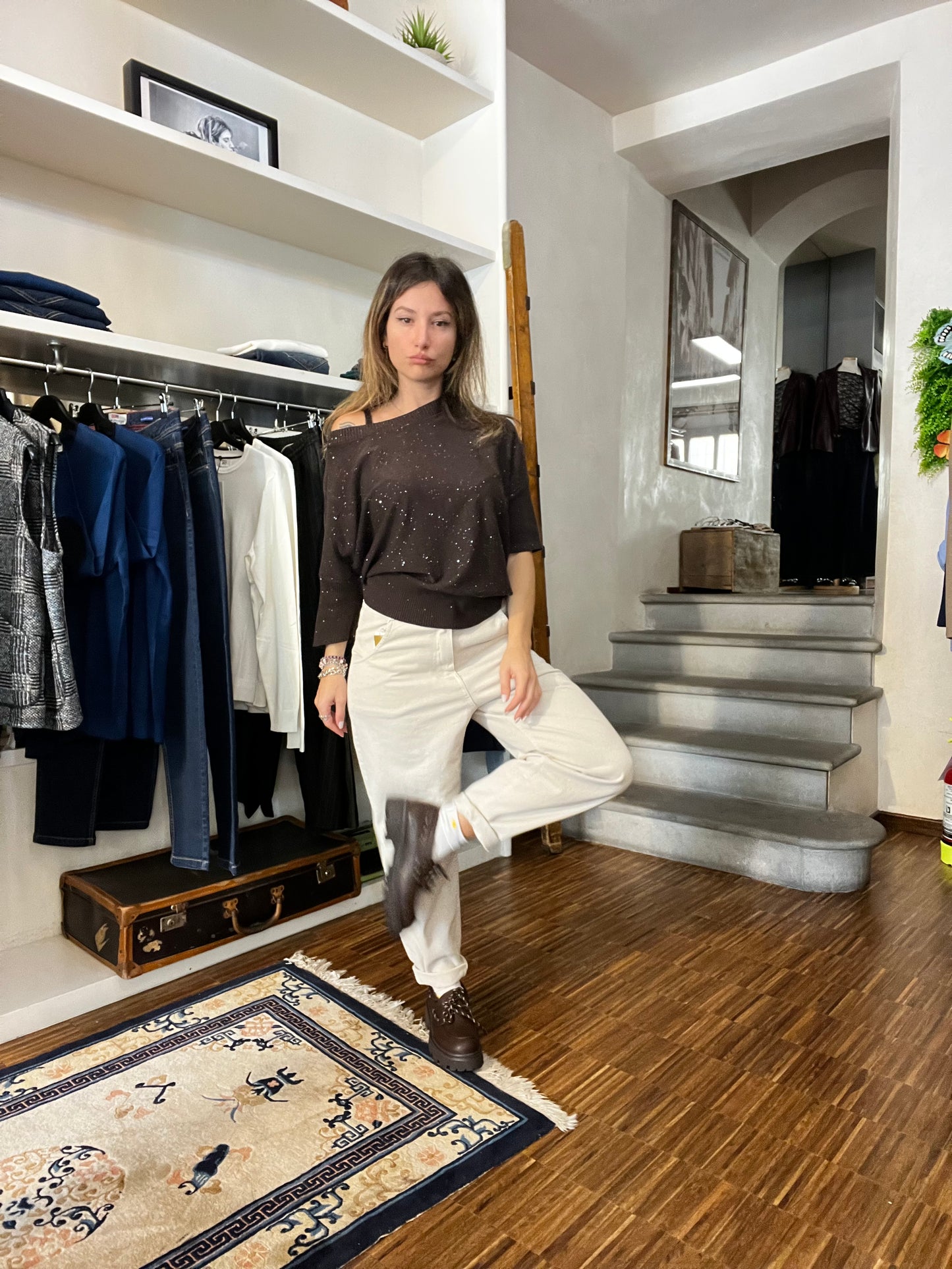 Lokita - jeans slouchy in bull