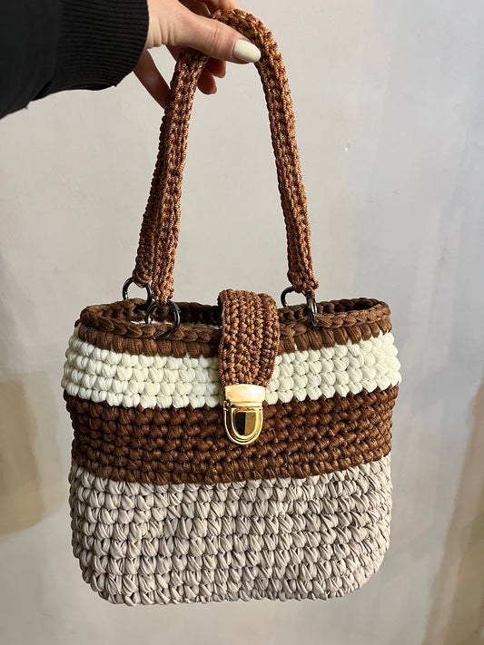Borsa moka latte - Galleria 77