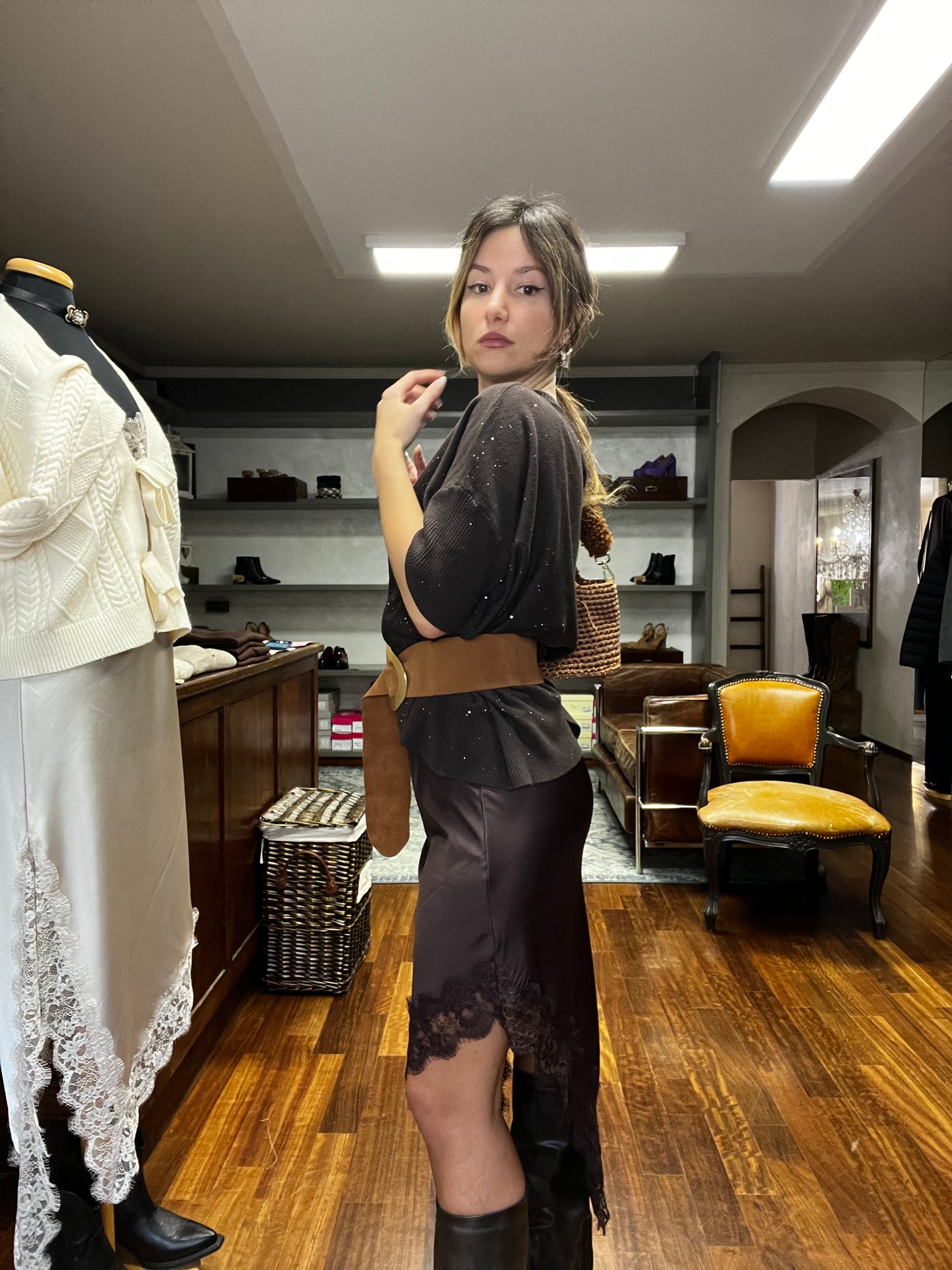 Lokita- Maglia micro paillettes