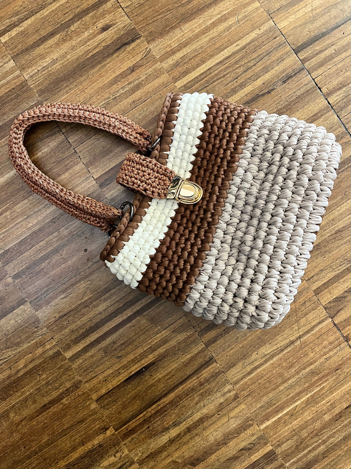 Borsa moka latte - Galleria 77