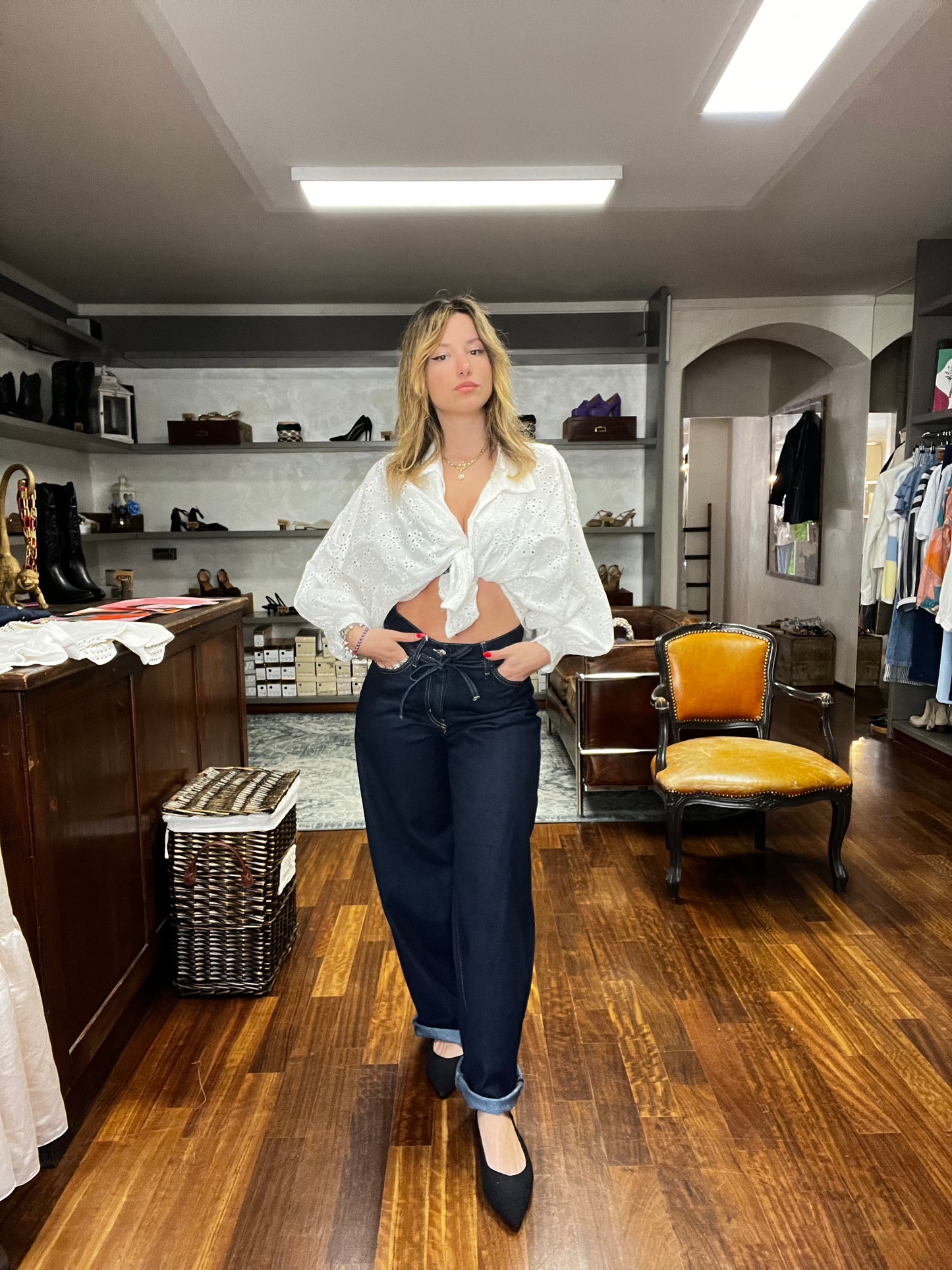 Only- Gianna straight- mid waist Jeans
