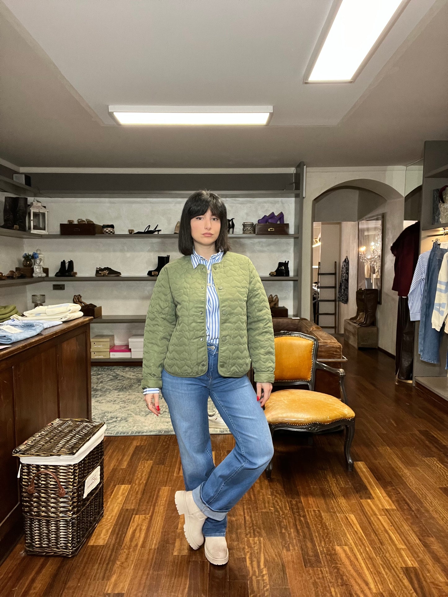 Only Heart quilted jacket - Galleria 77